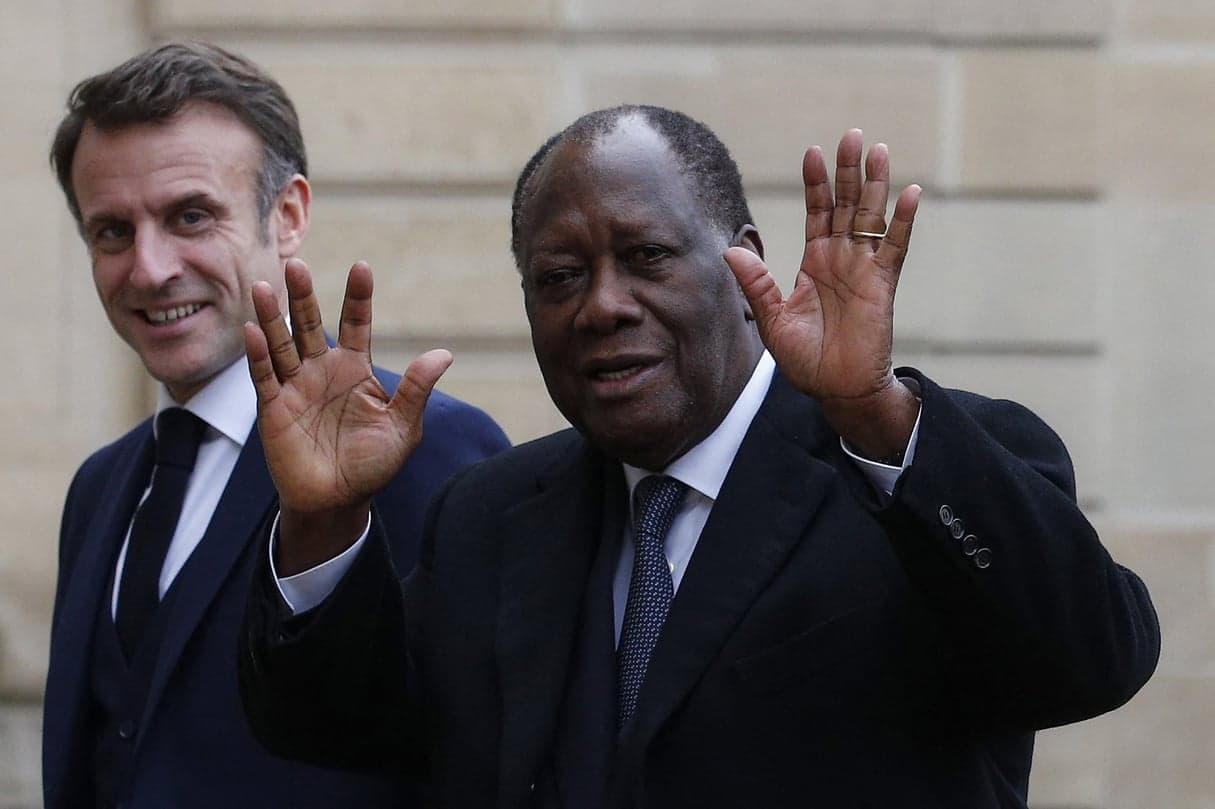 En séjour récemment en France : Ouattara reçu par Macron