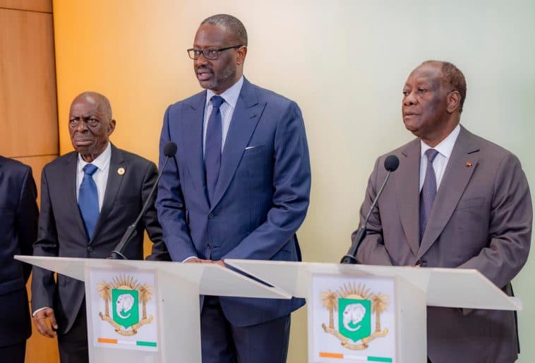 Reçu en audience par Ouattara/Tidjane Thiam : « Nous devons œuvrer ensemble pour continuer à guider la Côte d’Ivoire sur le chemin du développement, le chemin de la paix »