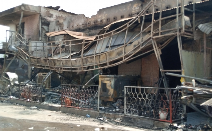 Grave incendie d'une boulangerie à Man