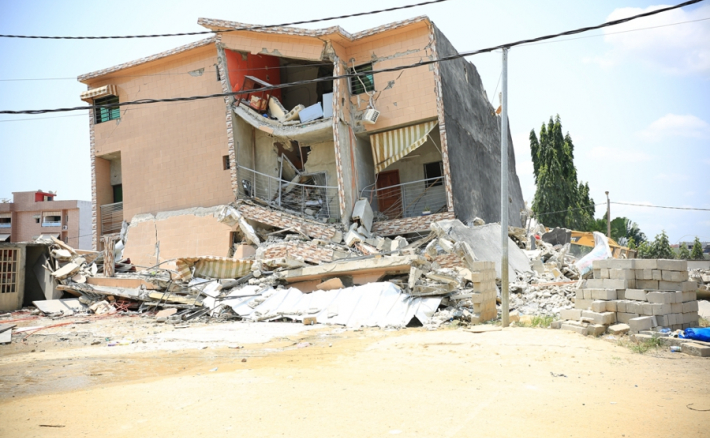 Affaissement d’un immeuble en construction à Angré/ Ce qu’on sait