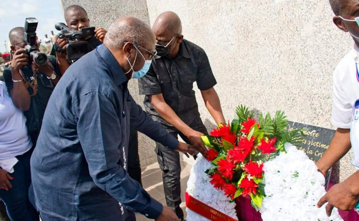 L'hommage du président du Ppa--CI, Laurent Gbagbo, aux victimes de Duekoué