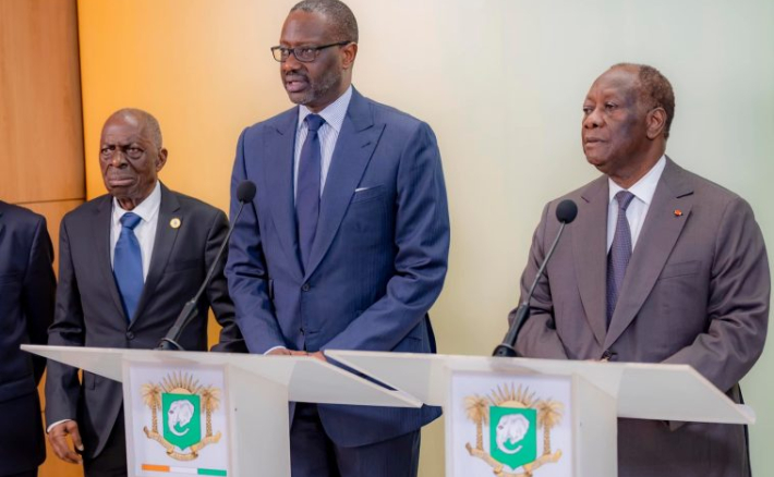 Reçu en audience par Ouattara/Tidjane Thiam : « Nous devons œuvrer ensemble pour continuer à guider la Côte d’Ivoire sur le chemin du développement, le chemin de la paix »