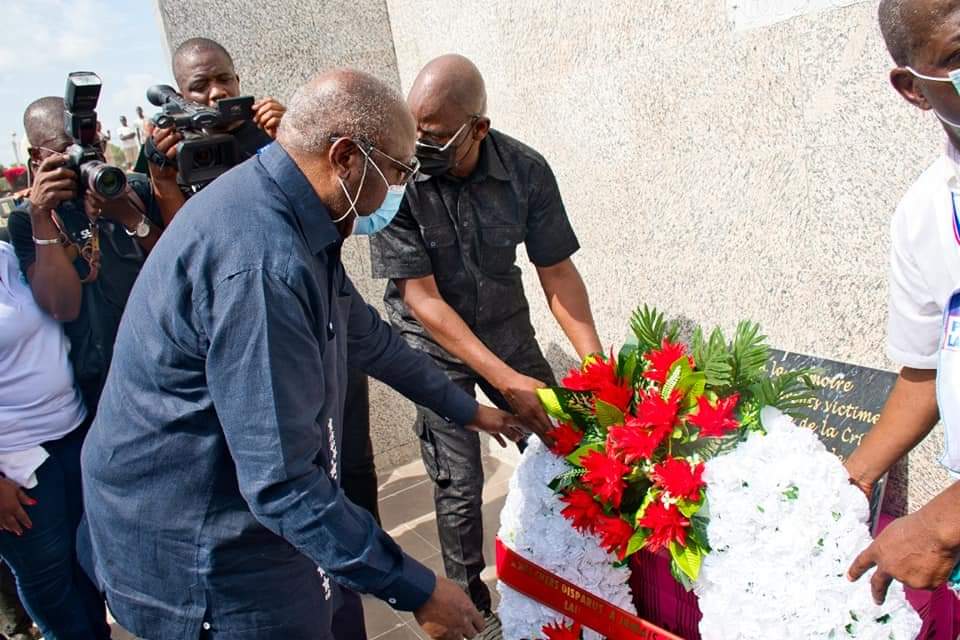 L'hommage du président du Ppa--CI, Laurent Gbagbo, aux victimes de Duekoué